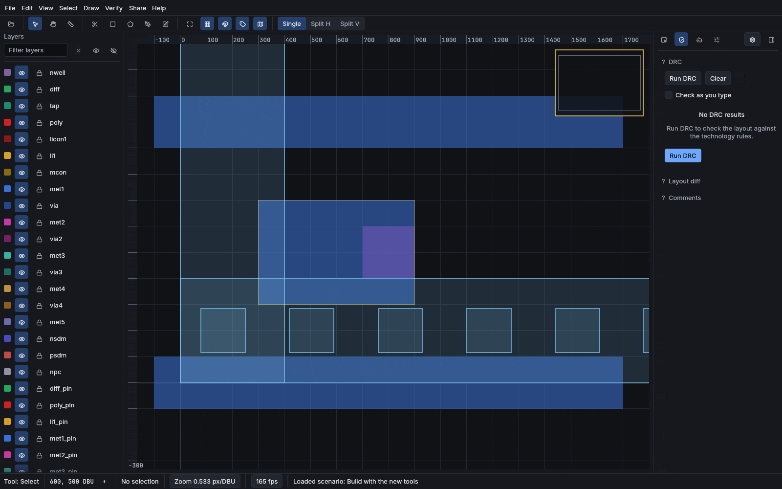 Drawing and editing shapes on the layer stack.